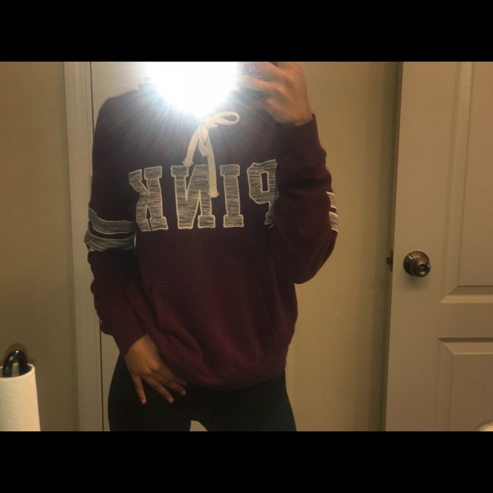 MAROON PINK HOODIE